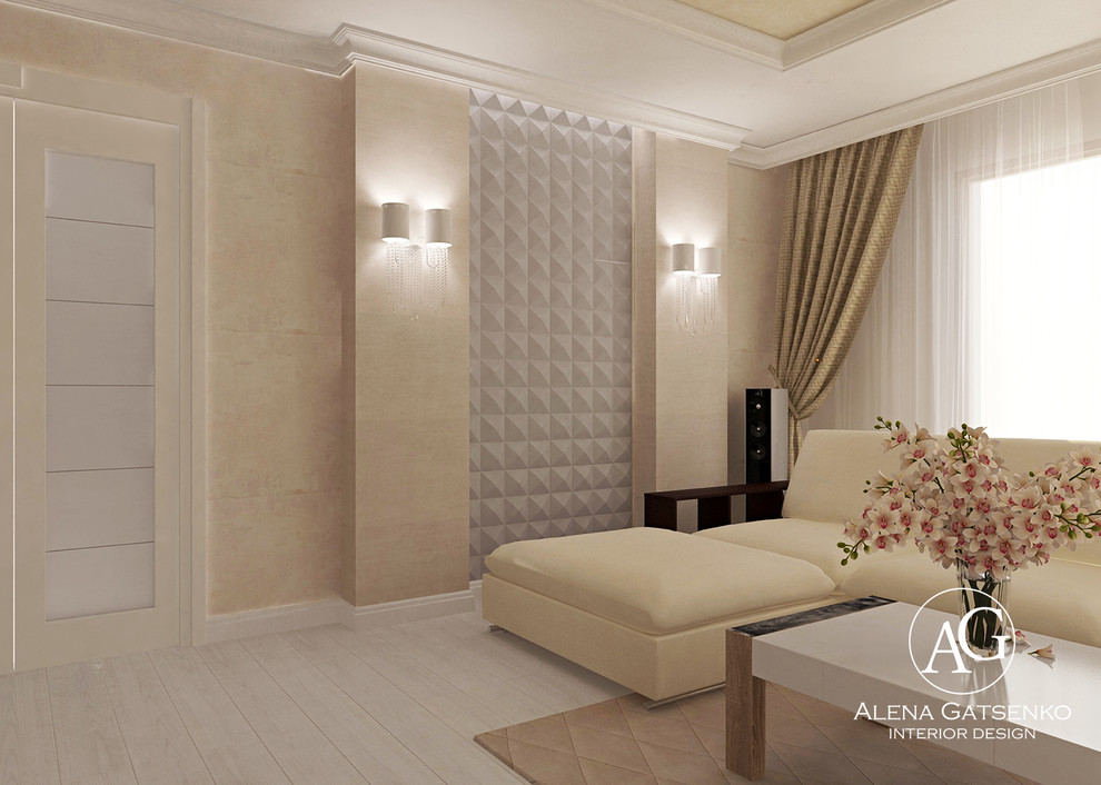 Дизайн частного дома в пастельных тонах