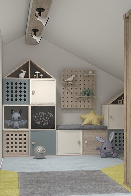 Мансарда в скандинавском стиле