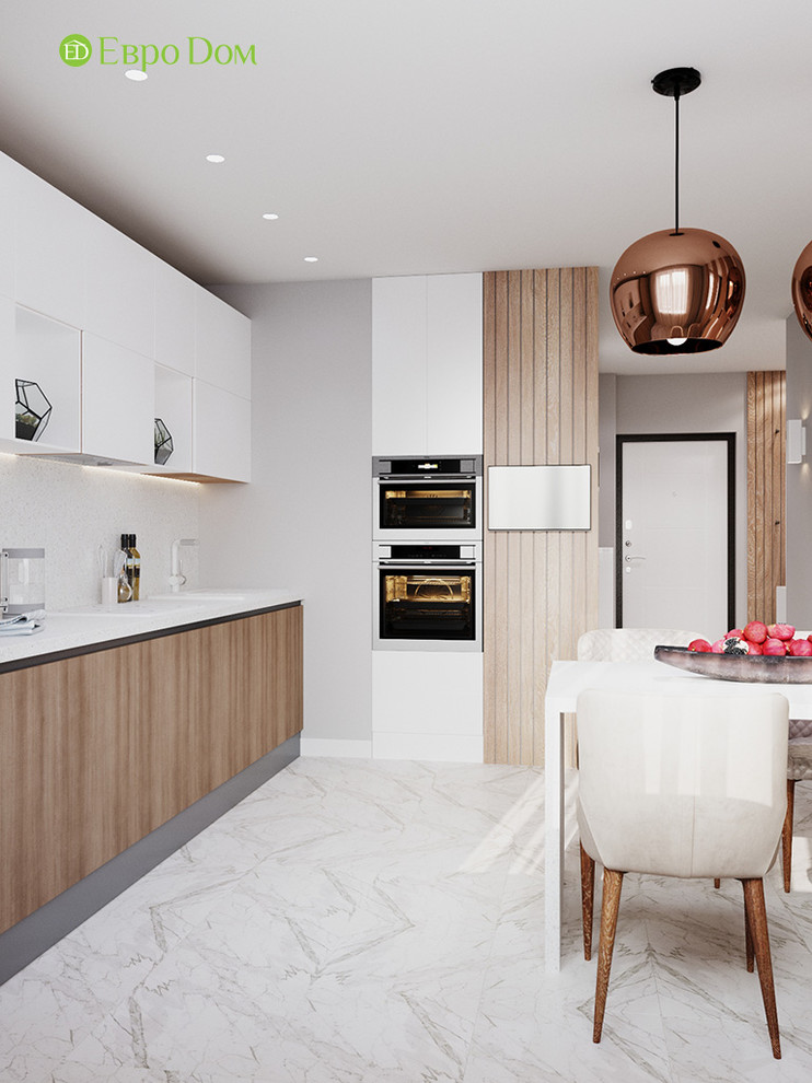 Дизайн интерьера 2-комнатной квартиры 63 кв. м в современном стиле