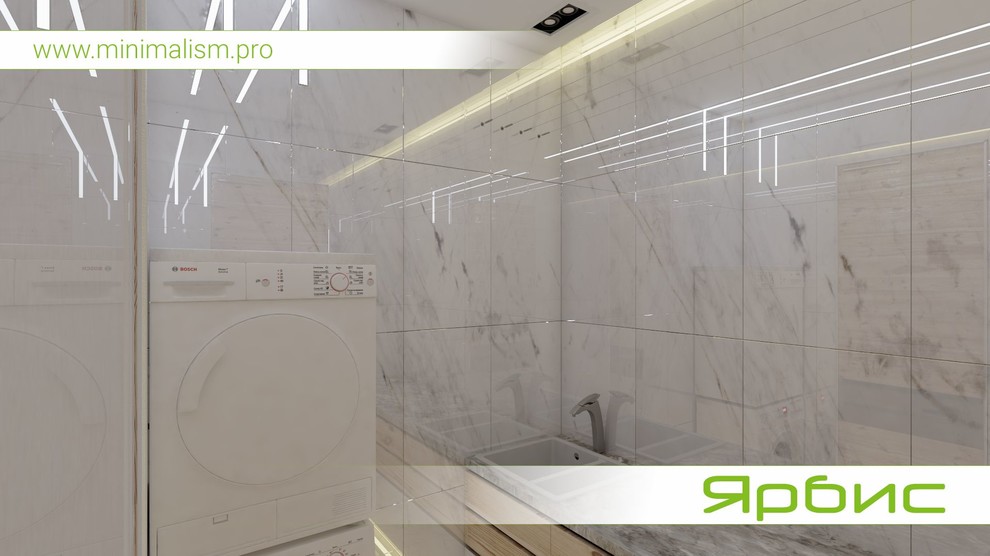 Дизайн небольшой прачечной в квартире