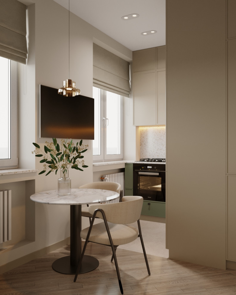 Современный дизайн-проект в пастельных тонах