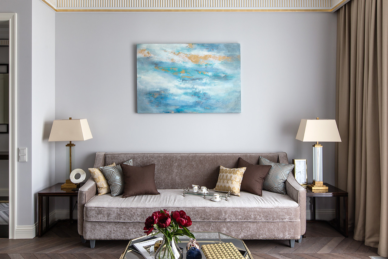 Современная росокшь - квартира в стиле арт-деко в ЖК "BALCHUG RESIDENCE"