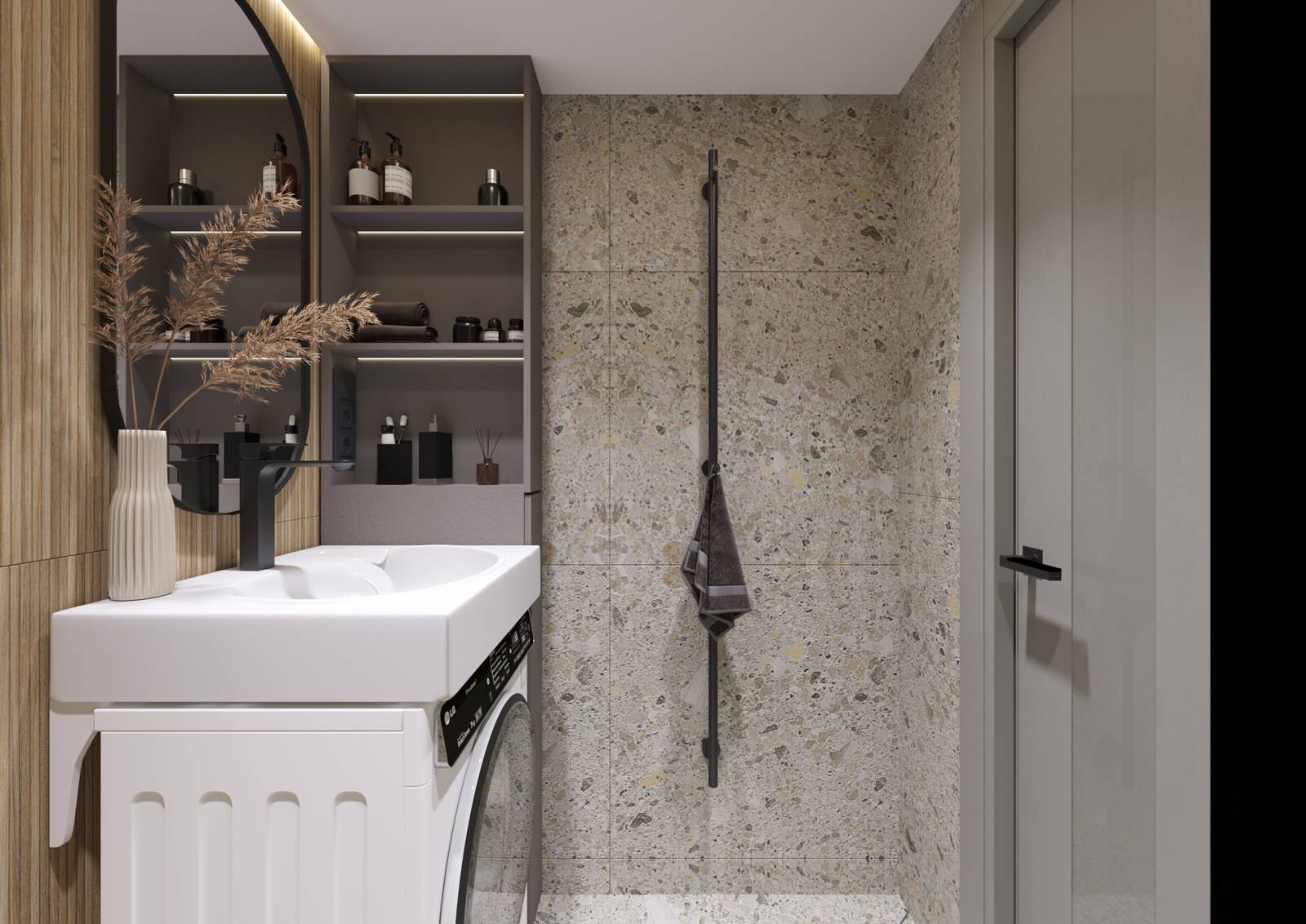 Кухня и санузел в японском стиле