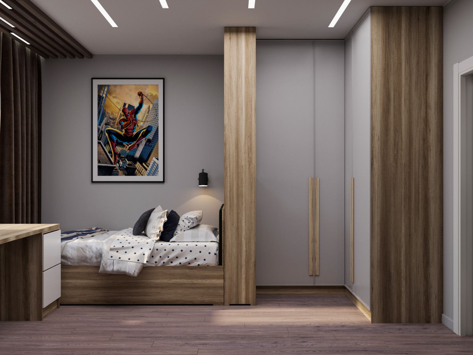 Обложка проекта: Детская для мальчика в загородном доме. Кемеровская обл.