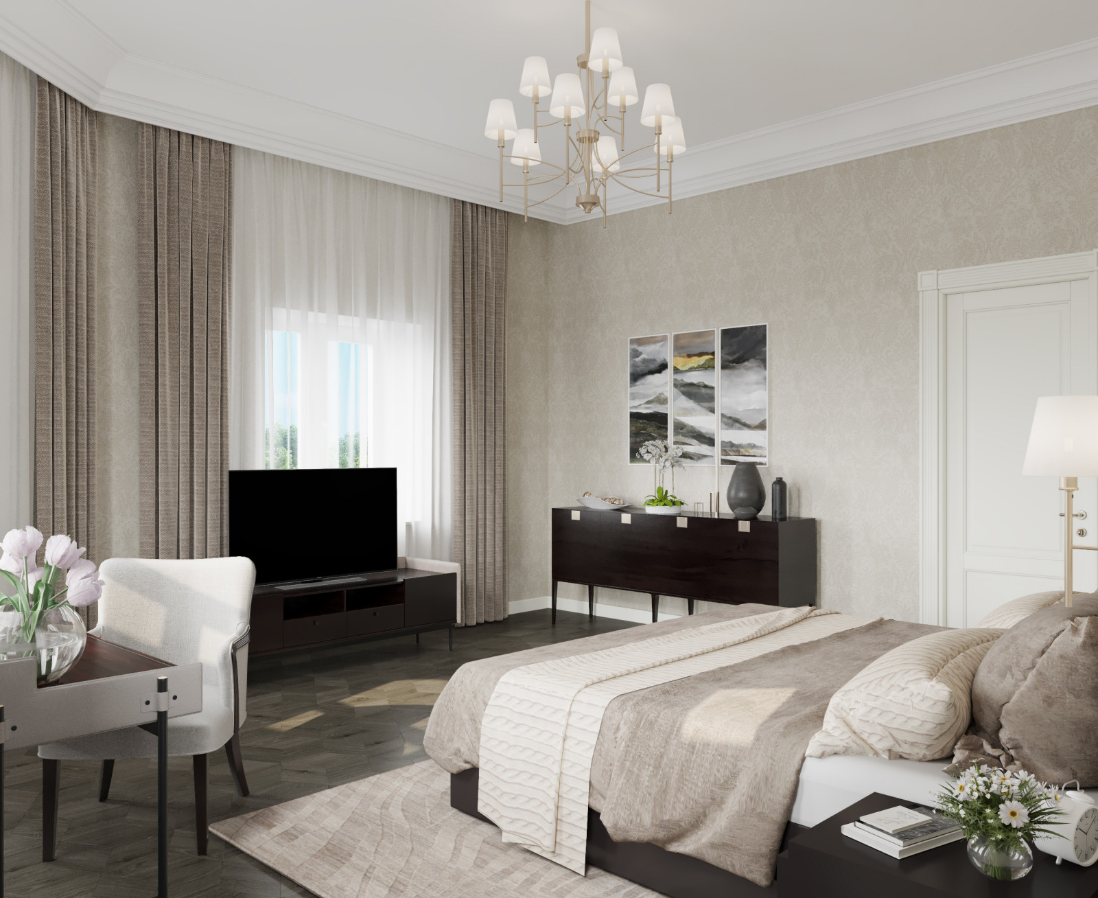 Интерьер частного дома, 500 кв.м.