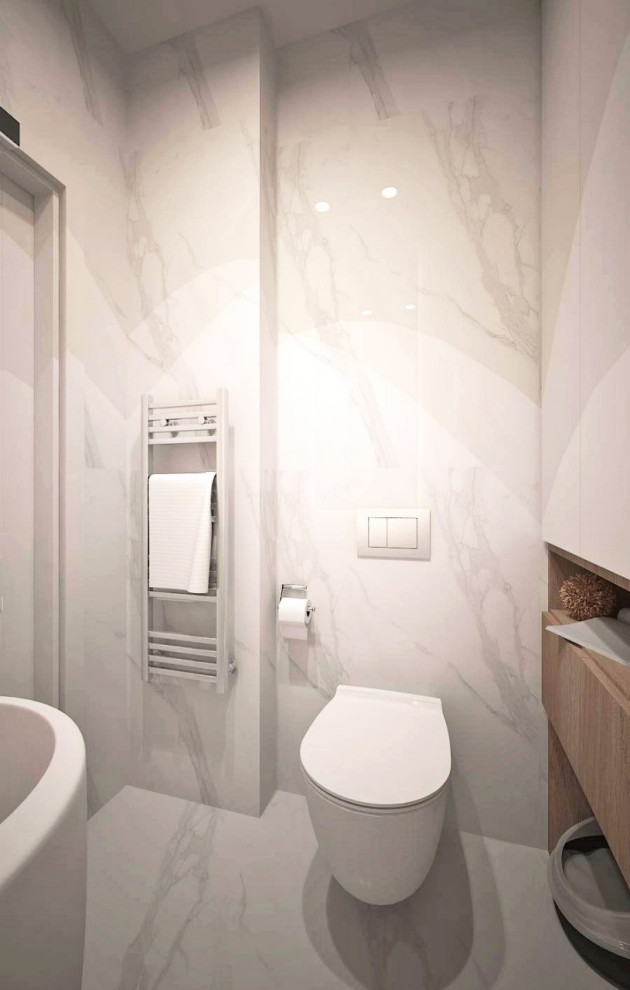 Обложка проекта: Большая ванная и маленький сан.узел