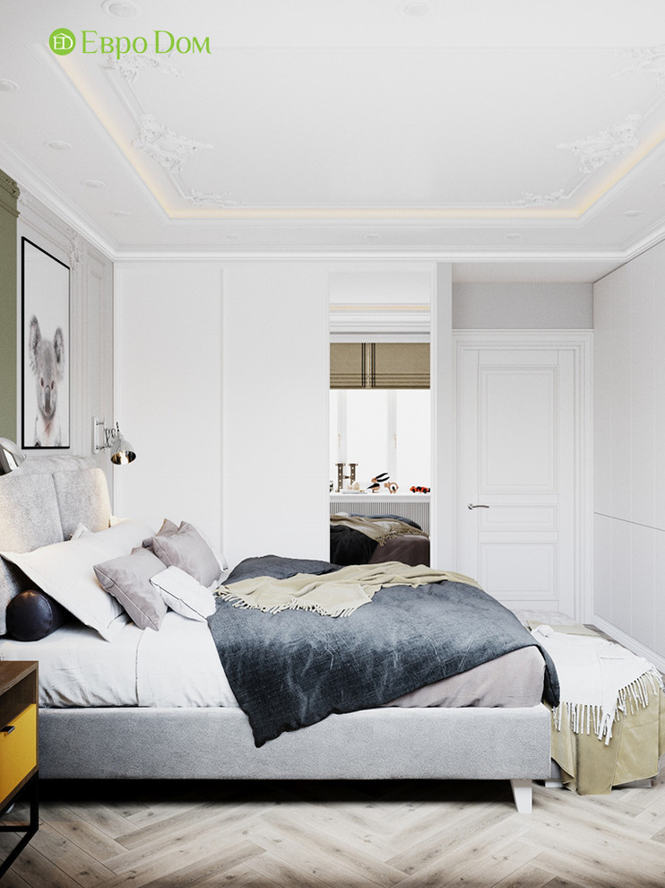 Дизайн четырехкомнатной квартиры 110 кв. м в стиле неоклассика. Фото проекта