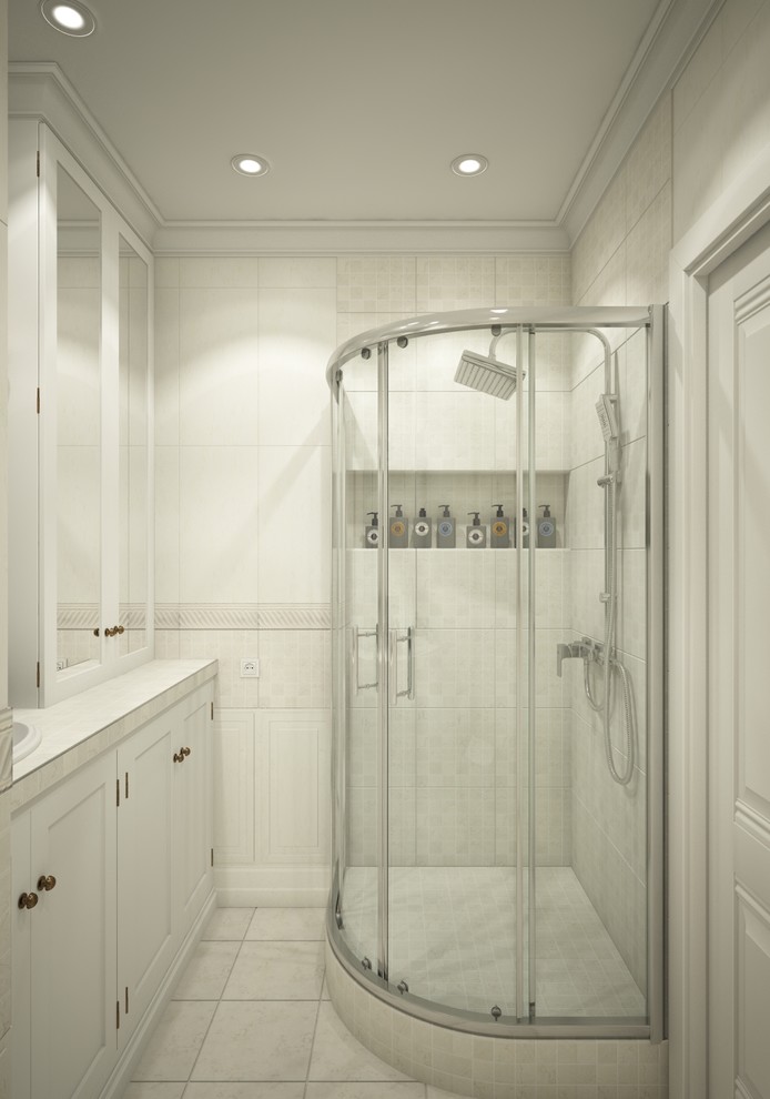 Бюджетный проект двухкомнатной квартиры в стиле неоклассика