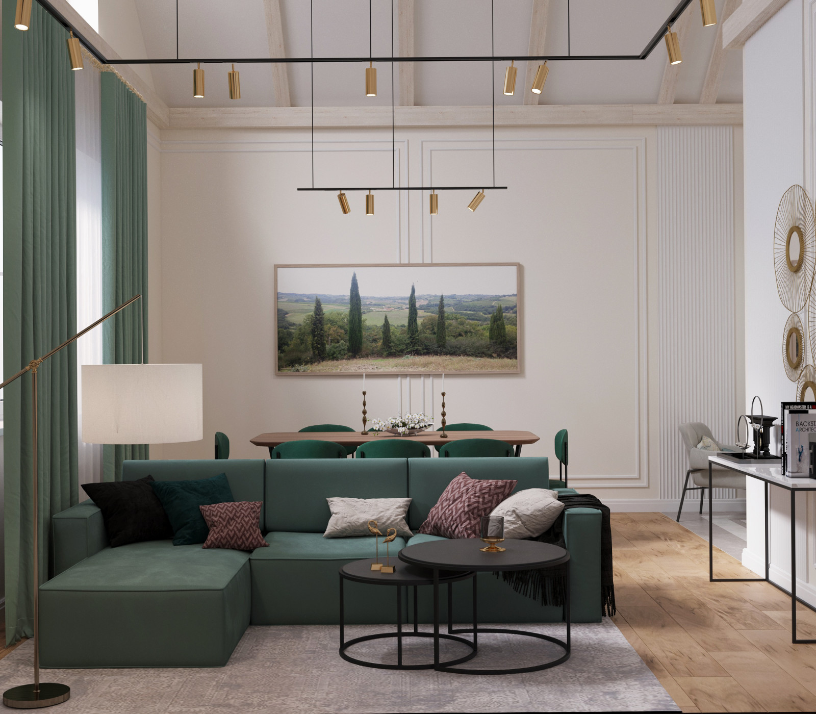 Кухня-гостиная дома в Тольятти