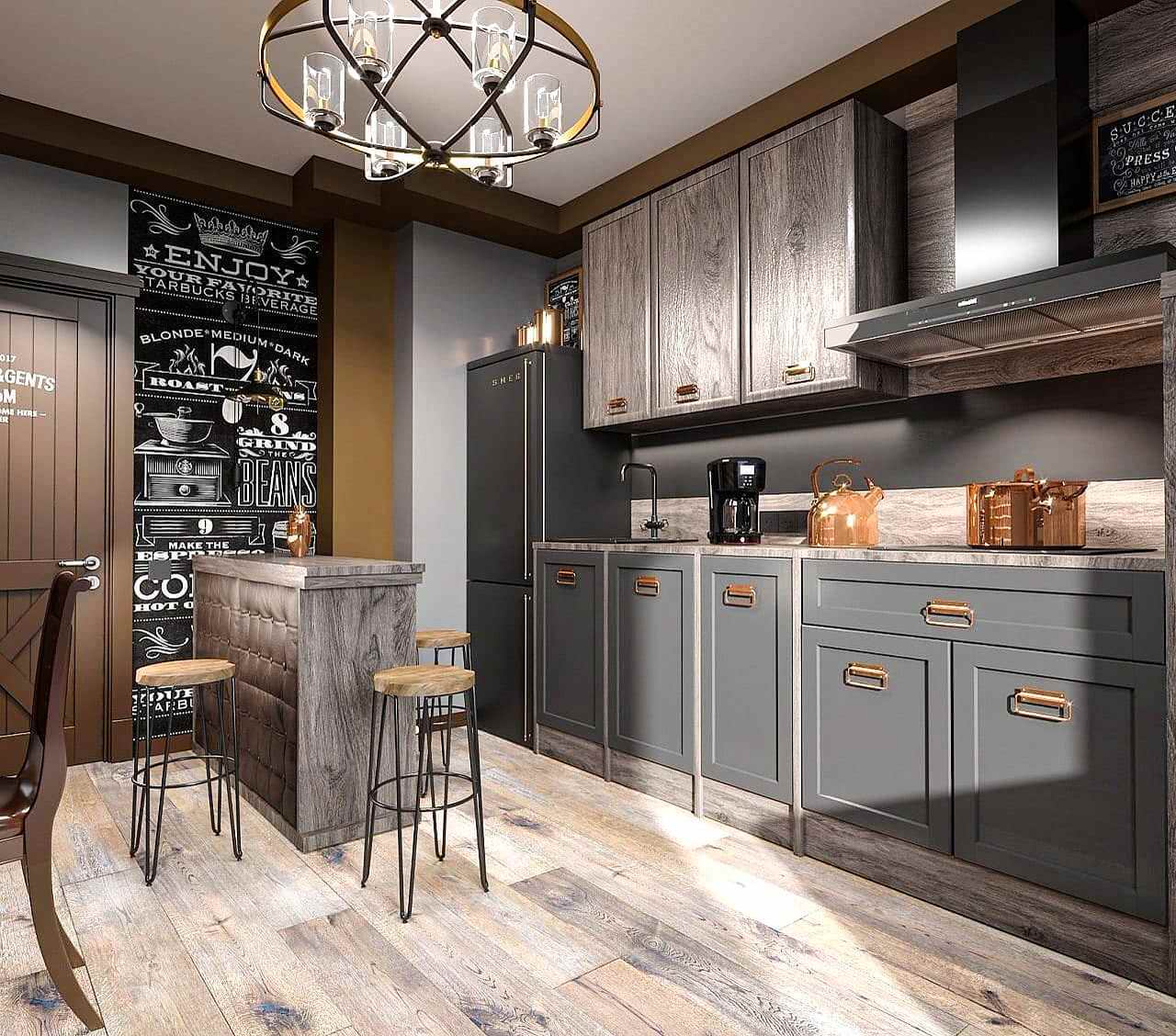 Квартира в стиле лофт 107 кв.м