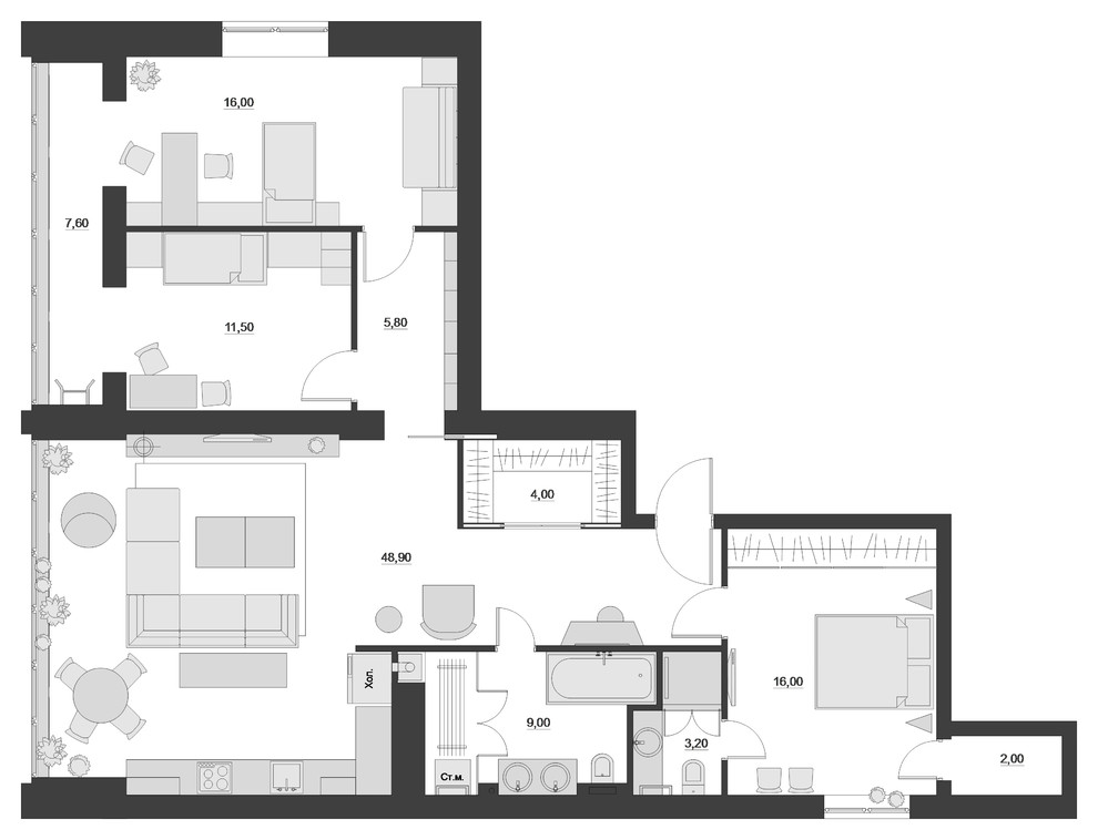 Планировочное решение
