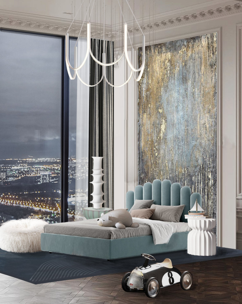 Обложка проекта: Концептуальное решение (Коллаж) квартиры 140 м2 в NevaTower