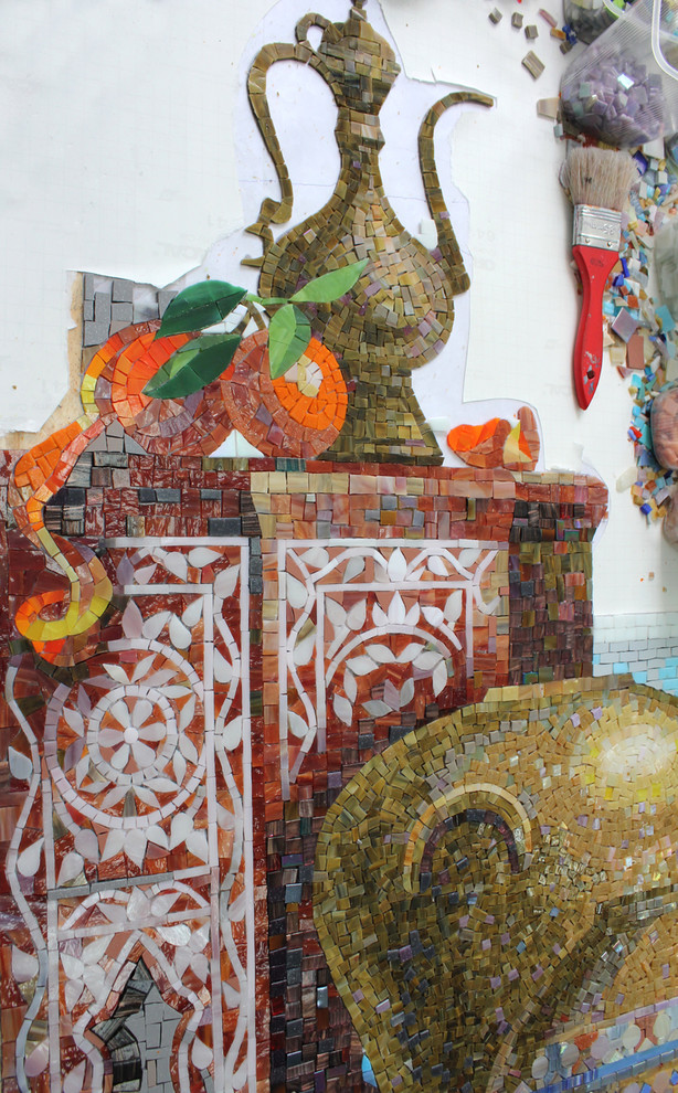 Обложка проекта: Мозаичное Панно "Восточная сказка" в интерьере бассейна