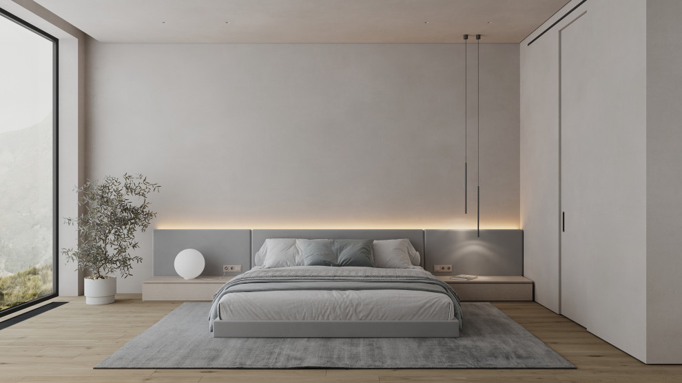Обложка проекта: Спальня в стиле минимализм