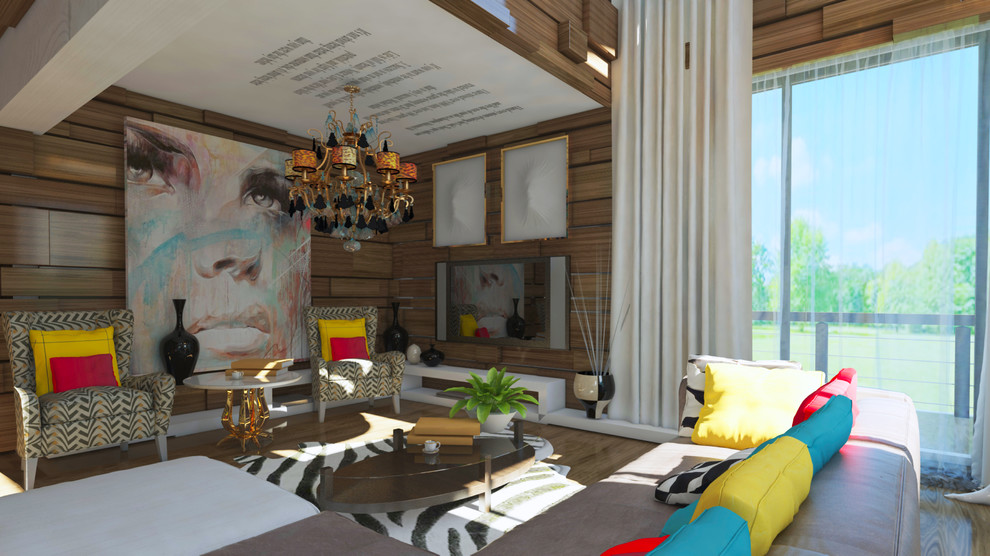 Интерьер чпстного дома поп-арт