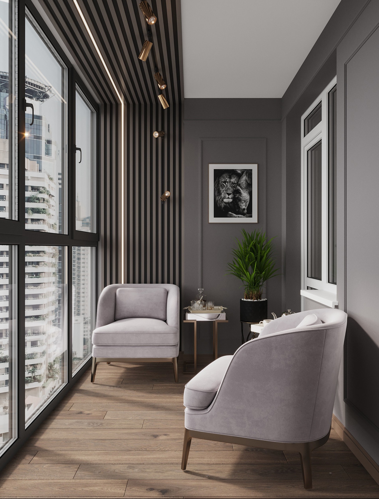 Дизайн двухкомнатной квартиры Парк 17