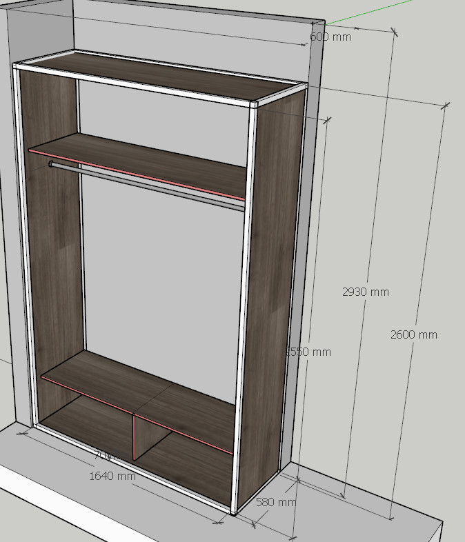 Шкаф купе-лофт