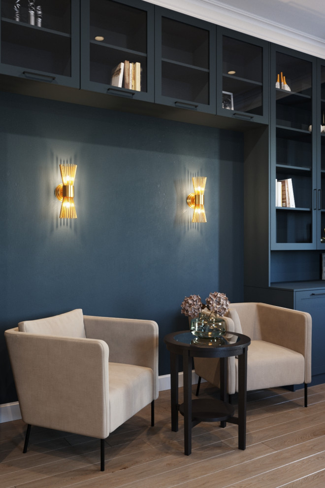 Коттедж с камином, современная классика