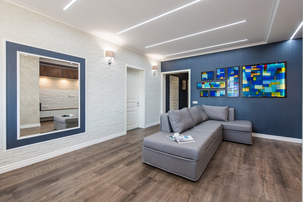 Гостиная с видом на бухту