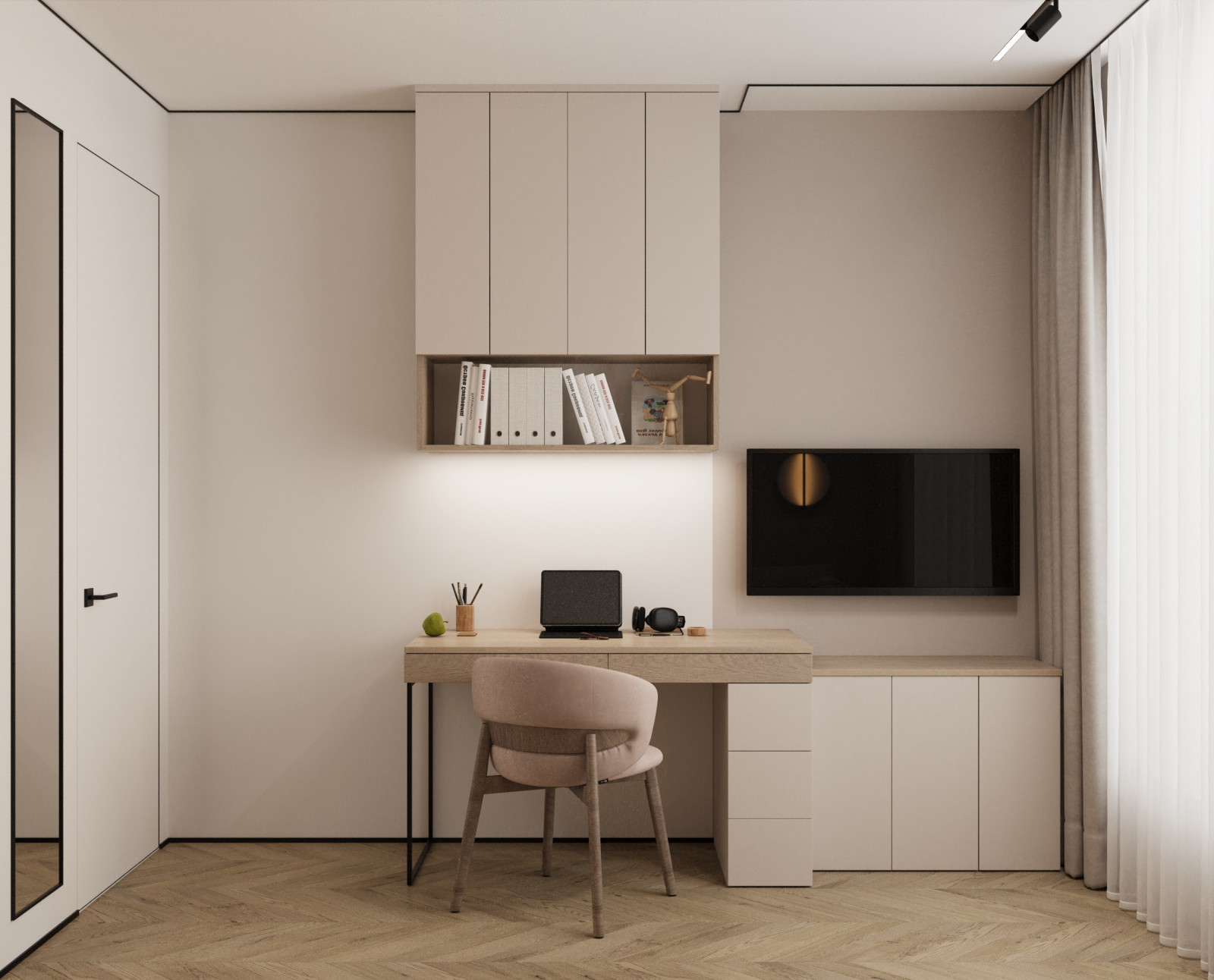 Дизайн интерьера детской комнаты в квартире  ЖК "Брусника"