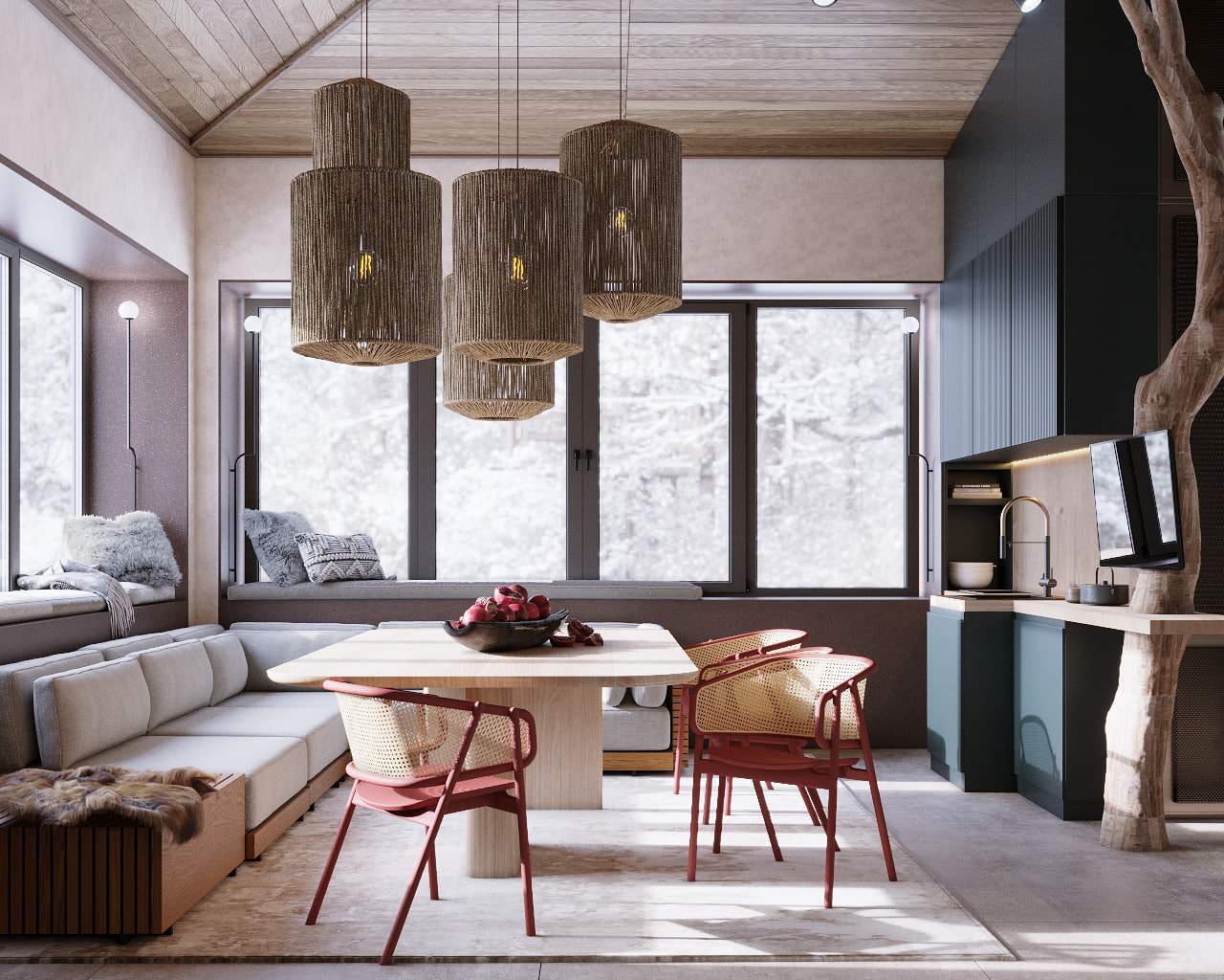 Обложка проекта: Дом отдыха с баней в Подмосковье, Истра, 98 м2