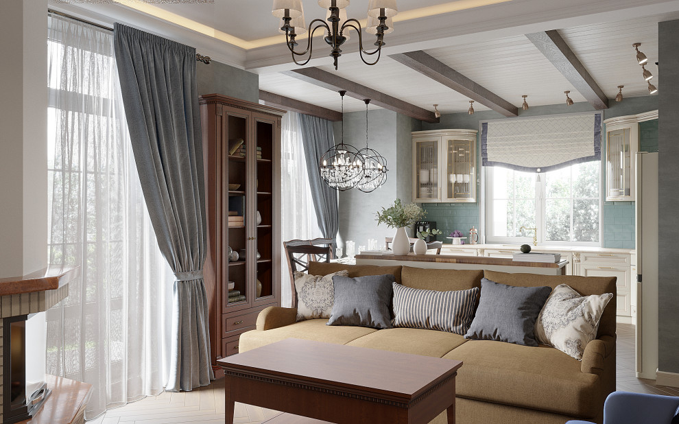 Гостиная, столовая, кухня