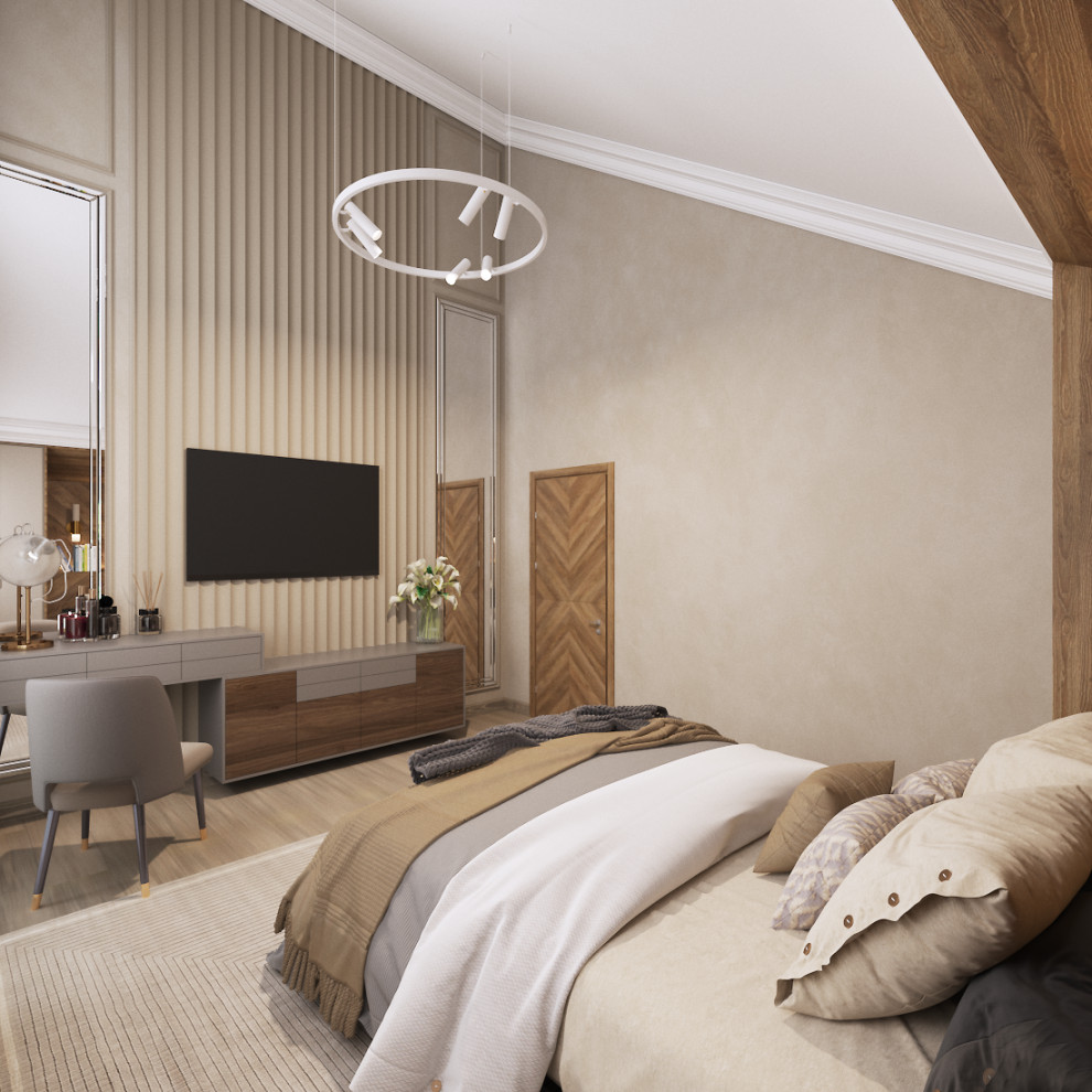 Двухэтажный дом с мансардным этажом