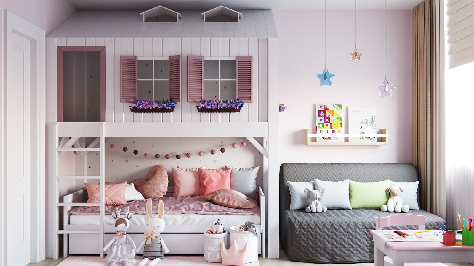 Игровая комната  для девочки