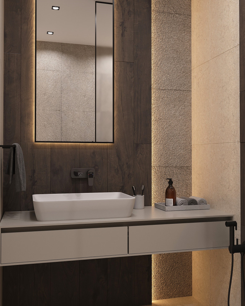 Евродвушка в жк Ilove 78м2 минимализм с элементами ваби-саби