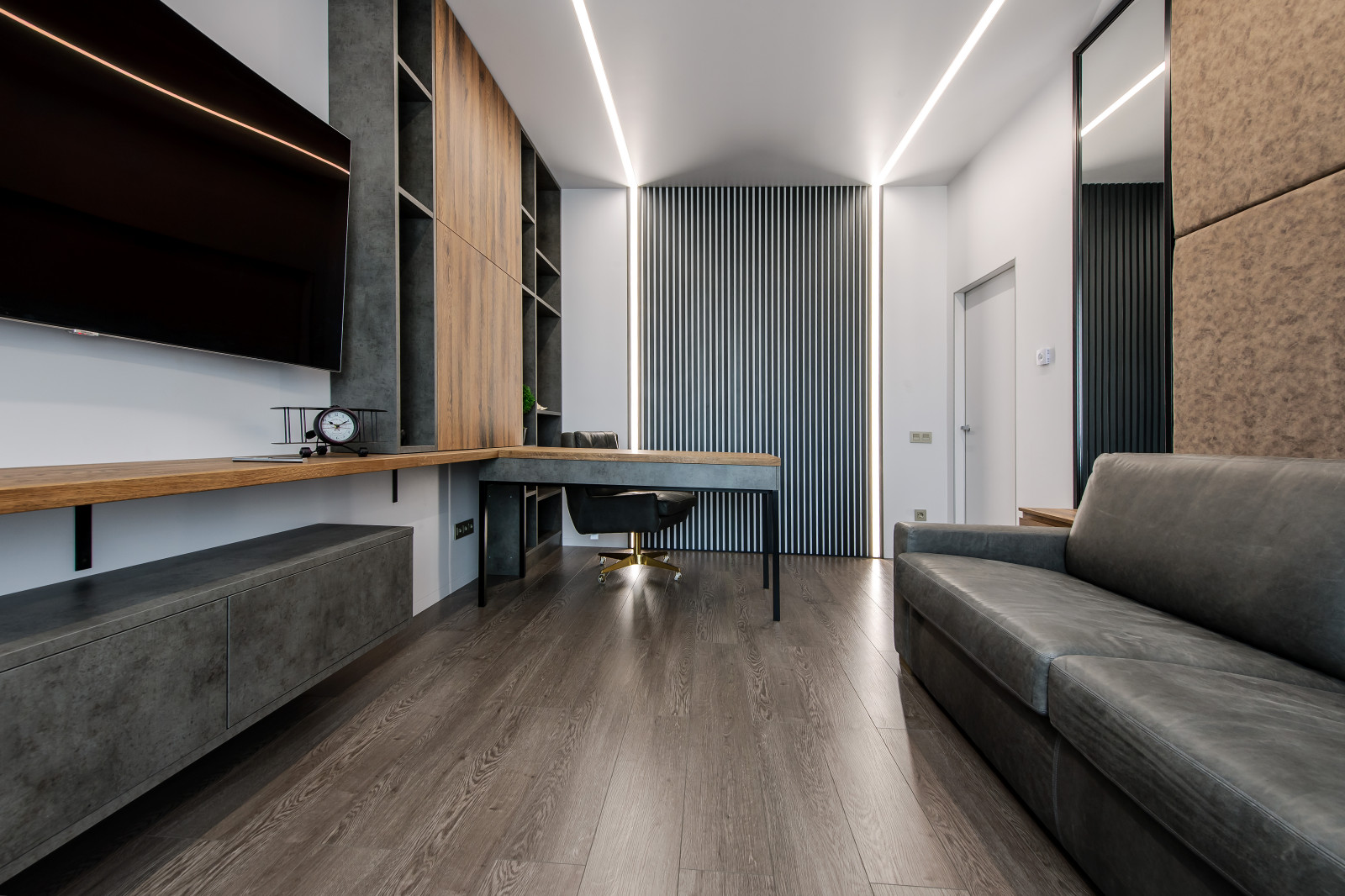 Кабинет. Дизайн проект квартиры на Петровском острове