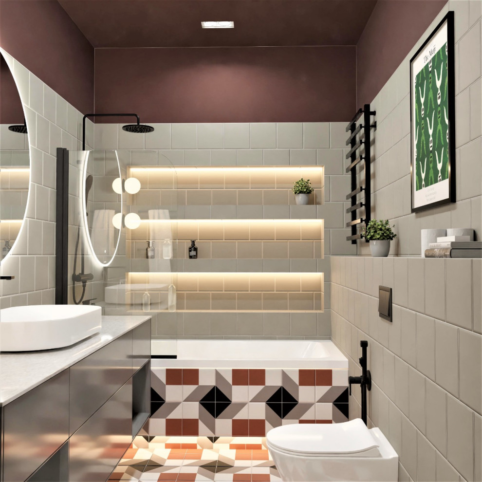 Ванная комната в стиле IKEA.