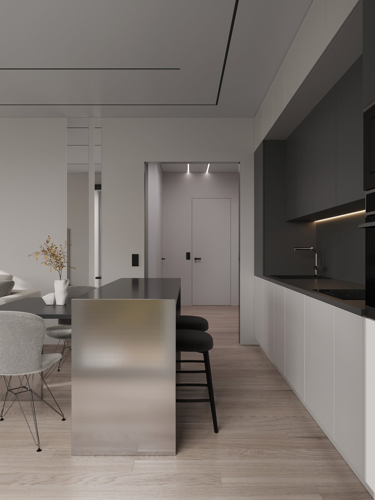 Частный дом в п. Южный с стиле минимализм