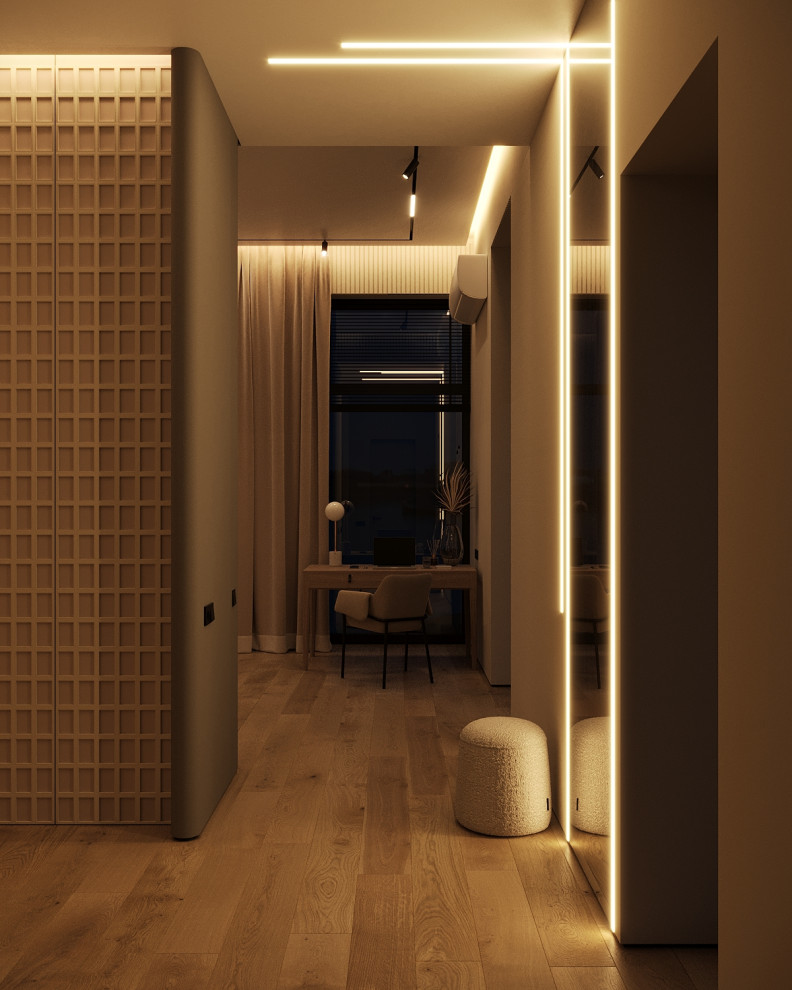 Современный одноэтажный дом площадью в 300 м.кв.