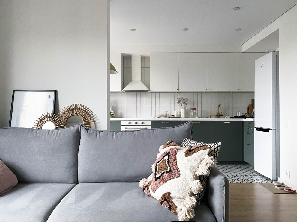 Скандинавский стиль в трёхкомнатной квартире