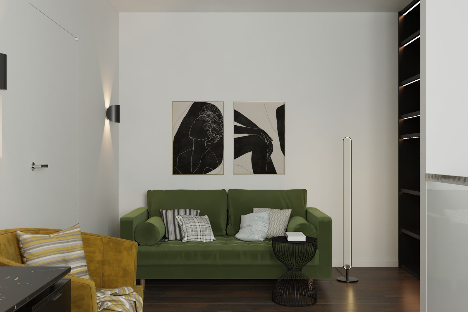 Двухуровневая квартира для молодой семьи