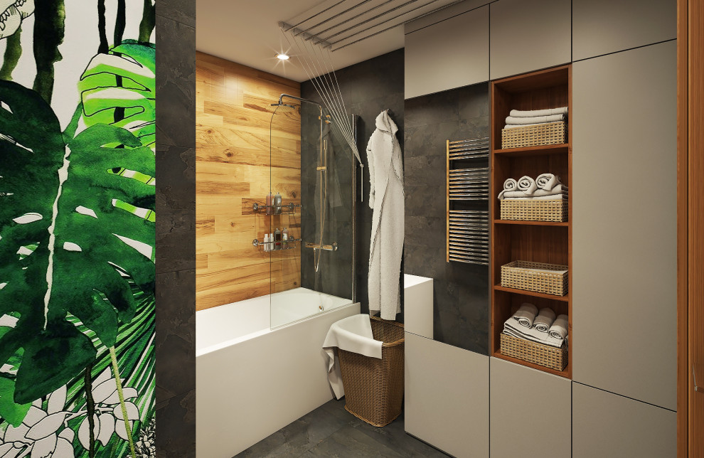 Проект интерьера ванной комнаты