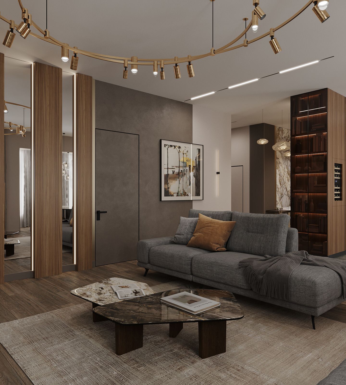 Интерьер загородного дома кардинально отличающийся от домов в округе