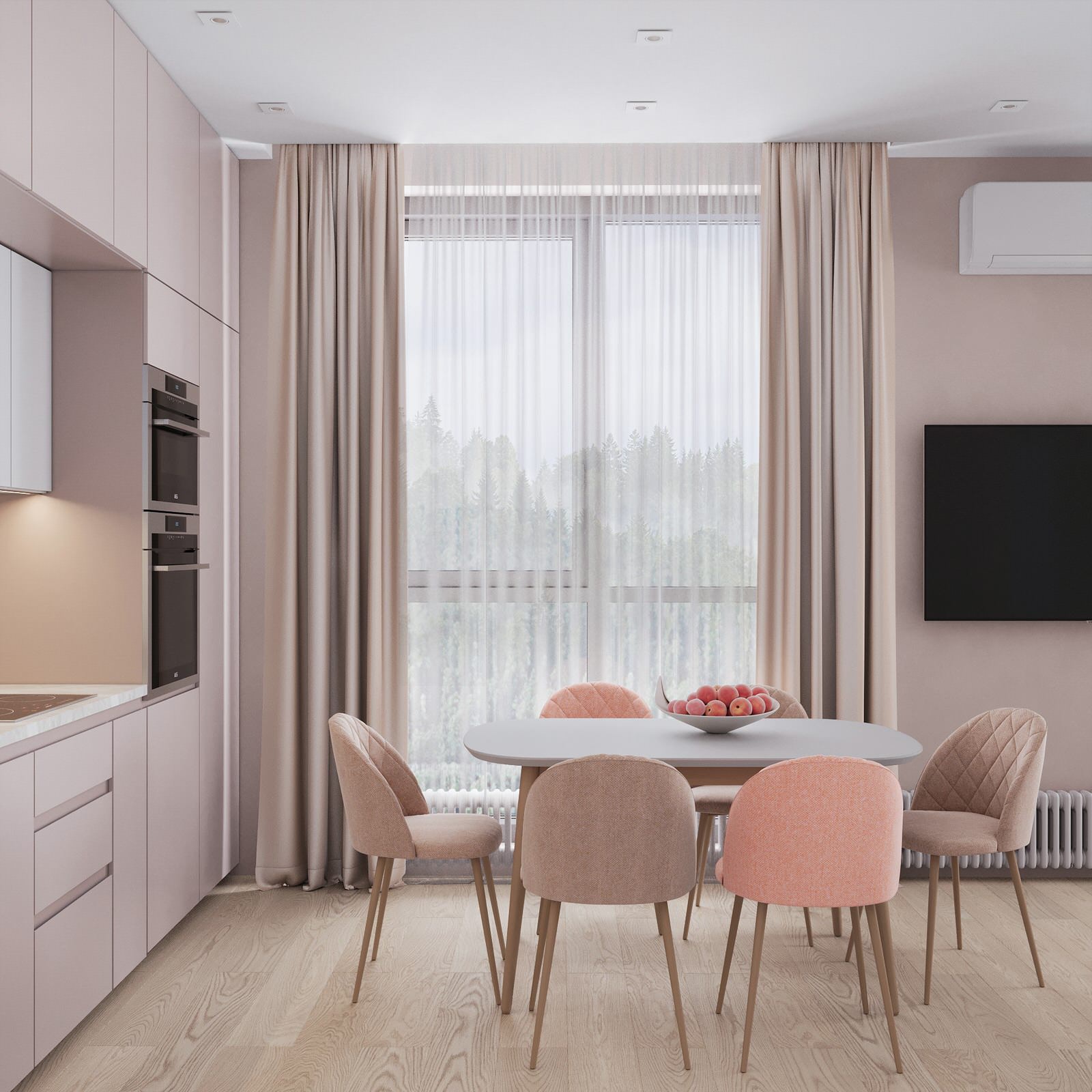 Проект "Персиковый минимализм"