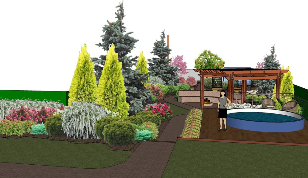 Вид с верхней террасы