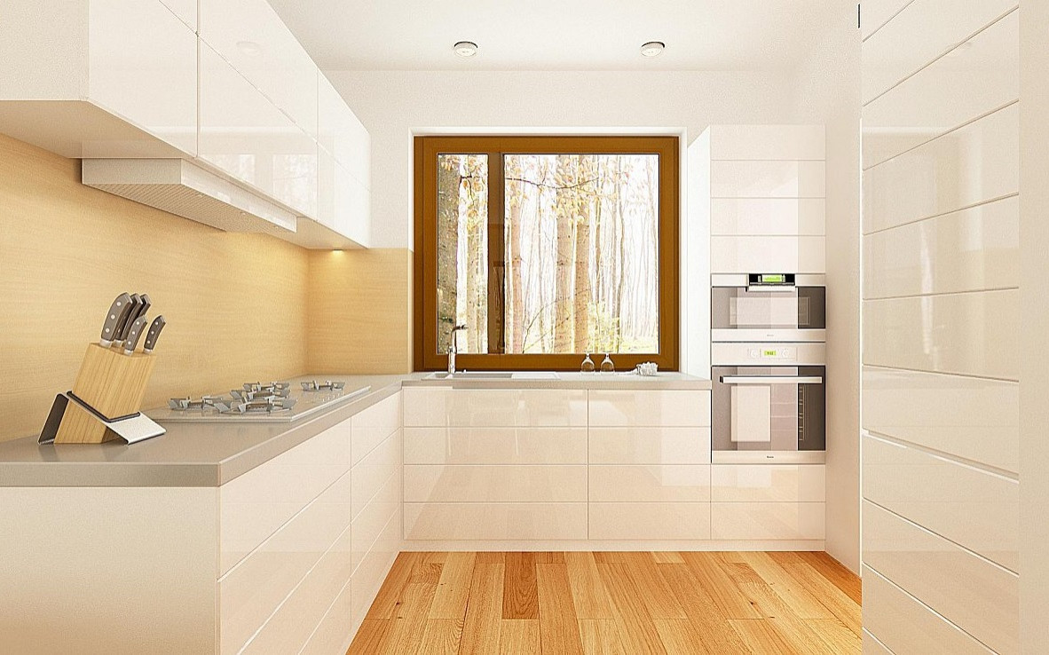 Простой одноэтажный дом небольшой площади