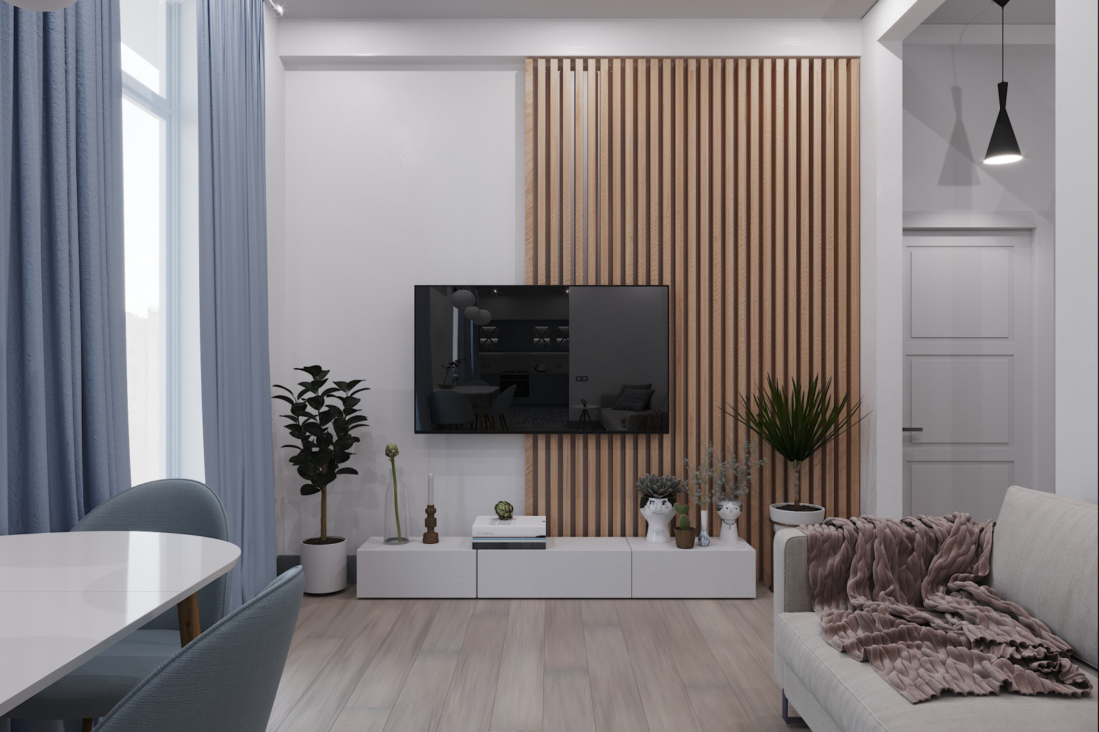 Обложка проекта: Квартира в Скандинавском стиле для молодой семьи в Сталинке