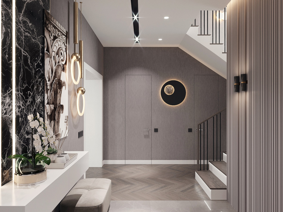 прихожая и лестница пос. хопилово