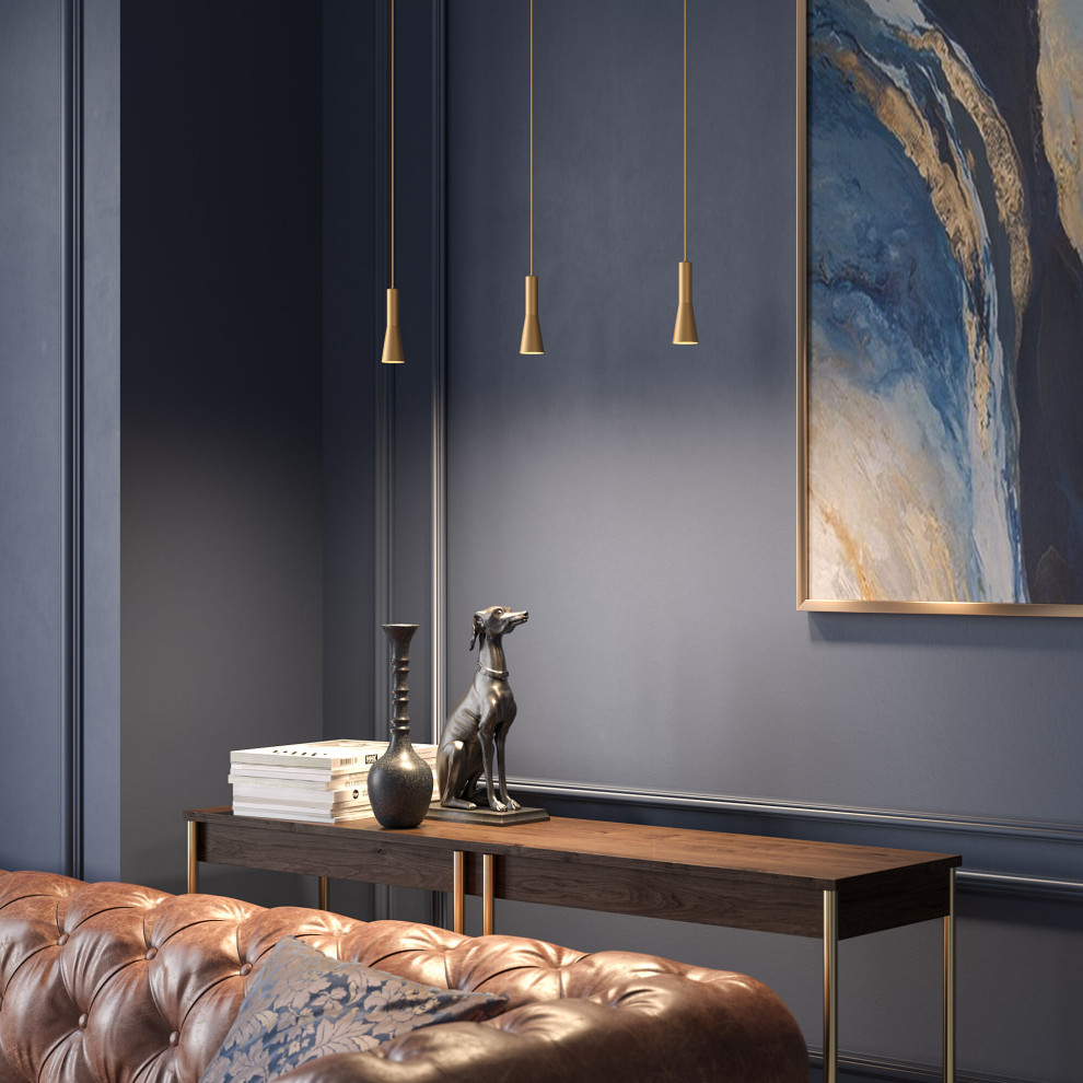 Светильник подвесной светодиодный Pino 5W 4000K золотой