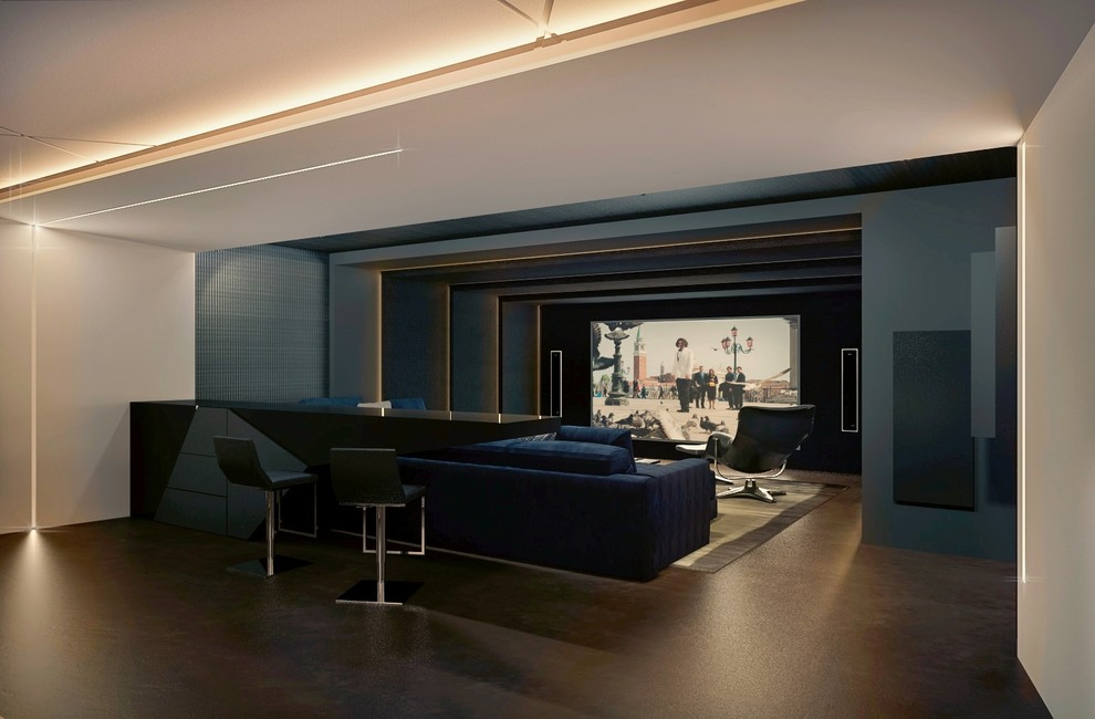 Бильярдная в московском коттедже