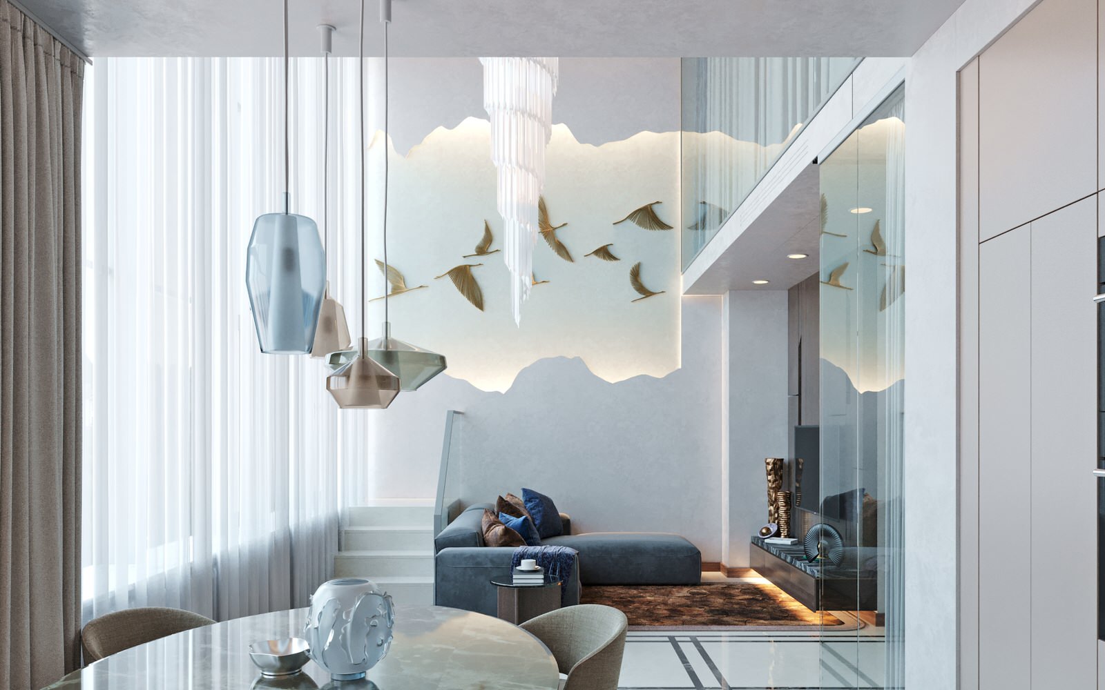 Частный интерьер на Песочной набережной