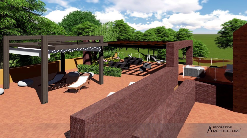 Современный стильный летний дом