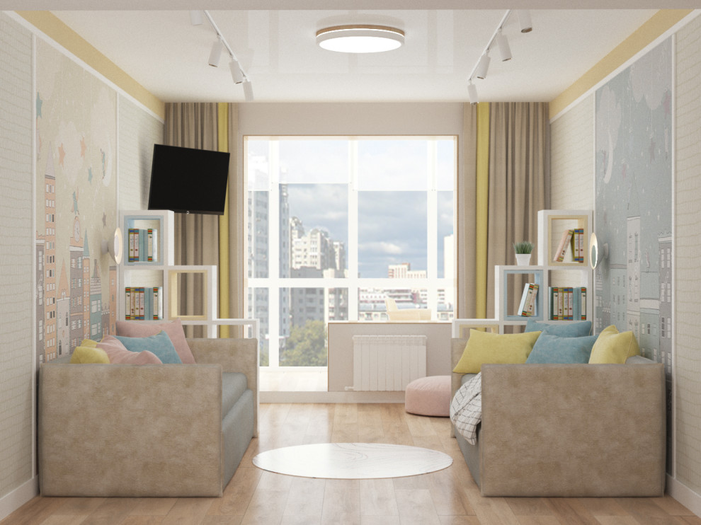 Обложка проекта: ЖК Первая линия 3-к квартира. Коллажи, виз