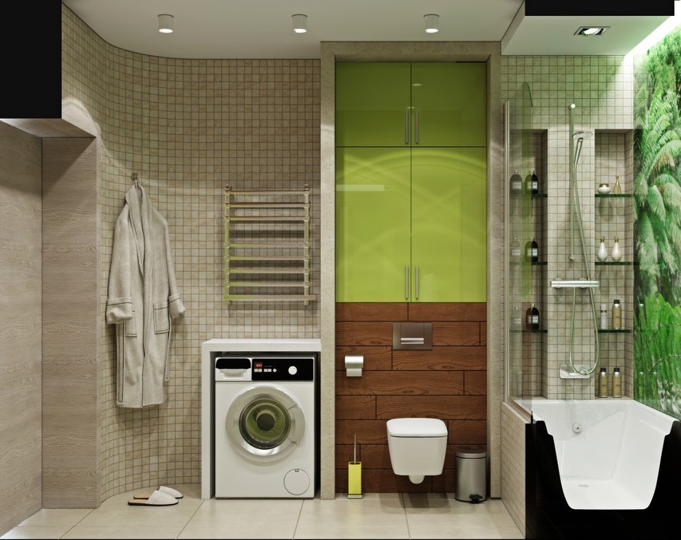 Дизайн-проект ванной комнаты от «Strekoza Design»