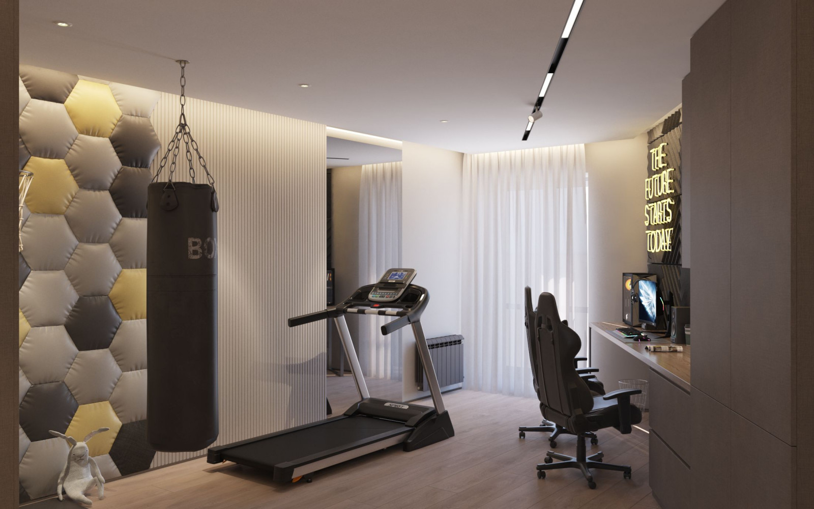 Дизайн проект квартиры со сложной остроугольной планировкой