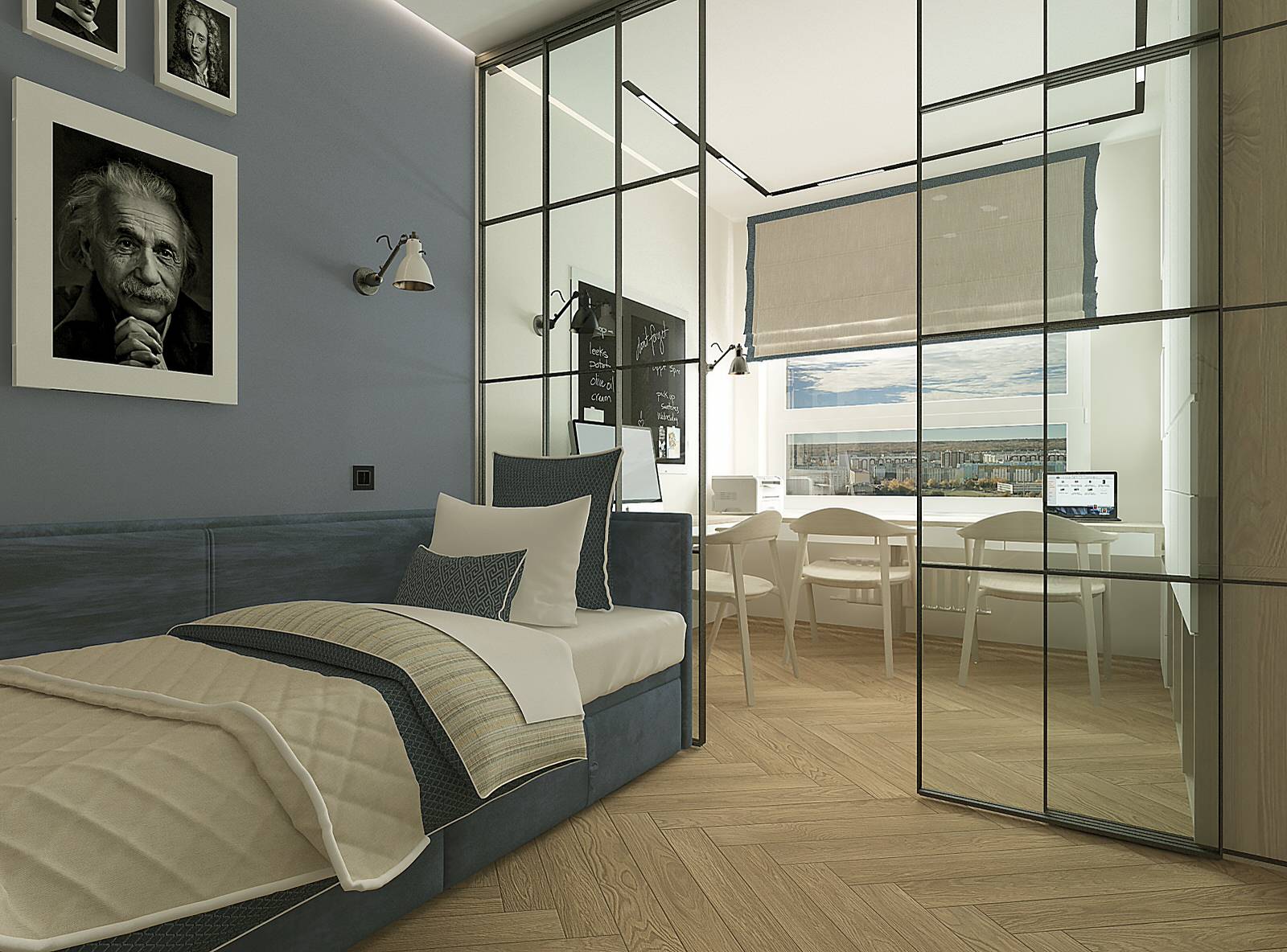 интерьер 4х комнатной квартиры для молодой семьи с 3 детьми